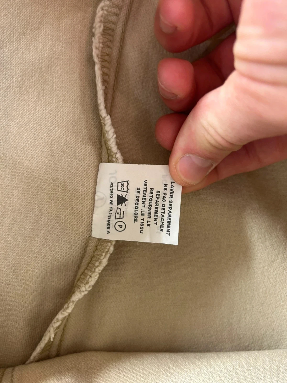 Crème beige jordache hoge taille broek – photo 8